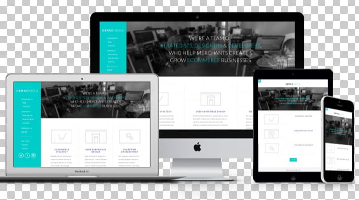 Responsive Web Design Web Development Web Page PNG, Clipart, Brand, Business, Communication, Display Advertising, Display Device Free PNG Download