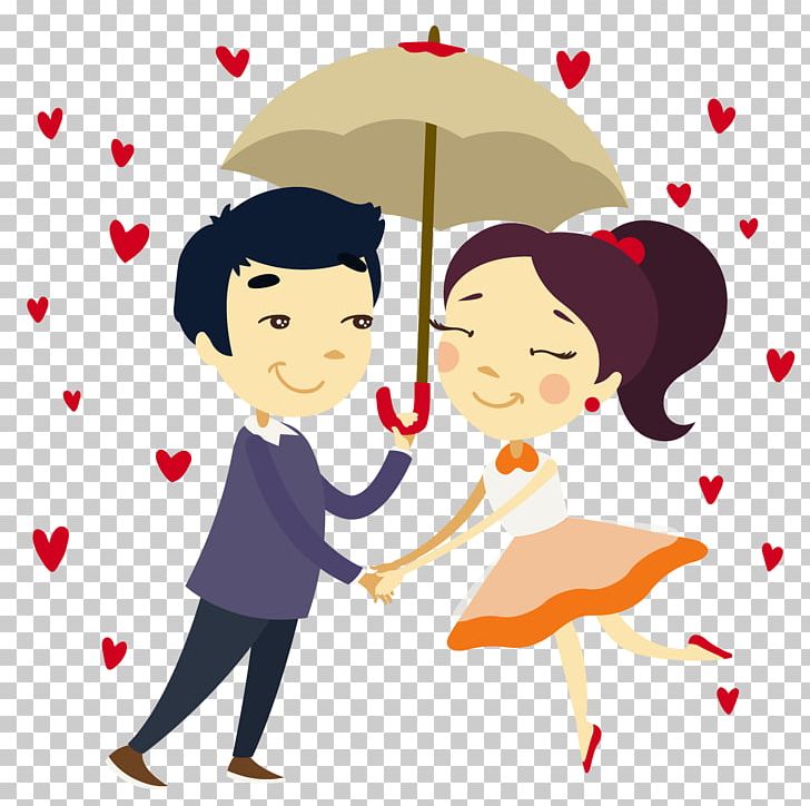 Romance Falling In Love Couple PNG, Clipart, Android, Boy, Cartoon, Child, Conversation Free PNG Download