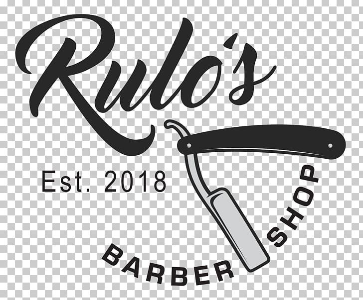 RULOS BARBERS Logo Brand Design PNG, Clipart, Angle, Area, Barber, Barber Pole, Black Free PNG Download