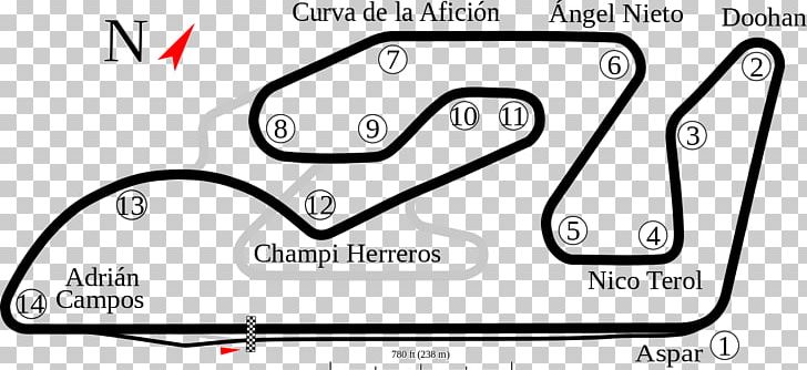 Circuit Ricardo Tormo Cheste Circuito De Kotarr Circuito De Jerez Race Track PNG, Clipart, Angle, Area, Automotive Design, Auto Part, Black And White Free PNG Download