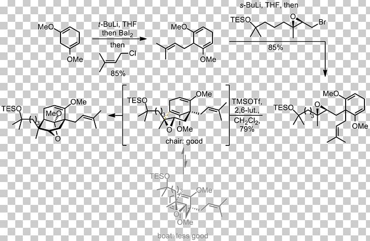 Hyperforin Chemical Synthesis Sharpless Epoxidation Total Synthesis Proton Nuclear Magnetic Resonance PNG, Clipart, Angle, Chemistry, Miscellaneous, Monochrome, Number Free PNG Download