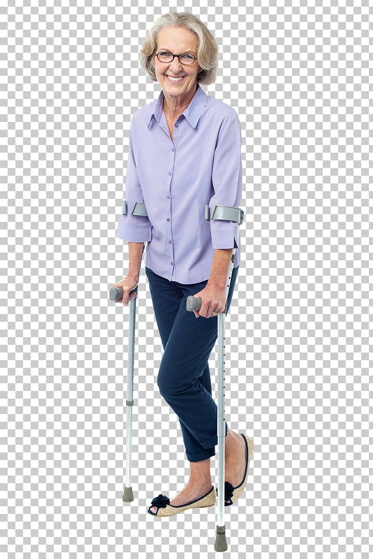 Crutch Old Age Disability Woman PNG, Clipart, Aging In Place, Blue, Courageous, Crutch, Crutches Free PNG Download