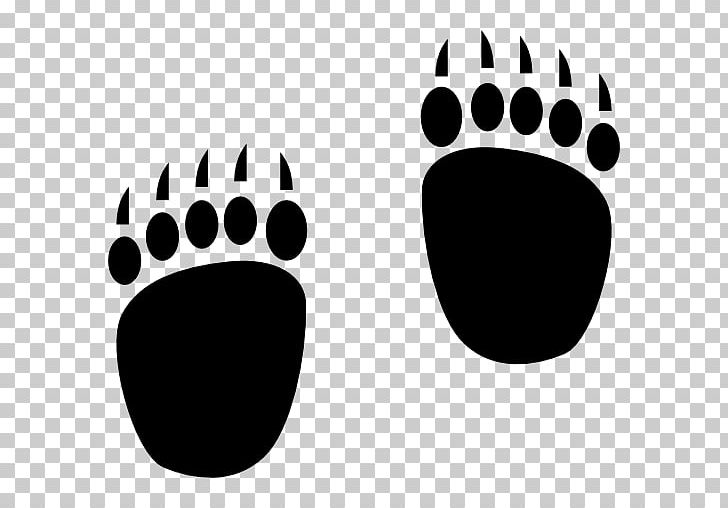 Polar Bear Footprint Computer Icons PNG, Clipart, Animal, Animals, Animal Track, Bear, Black Free PNG Download