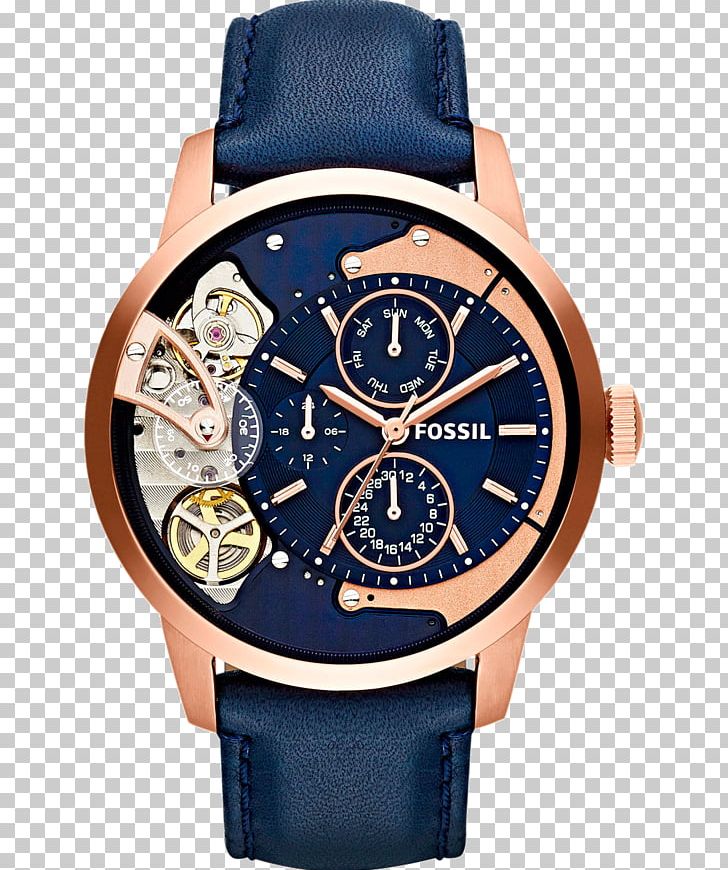 Watch Strap Navy Blue Fossil Group Leather PNG, Clipart, Accessories, Brand, Chronograph, Clothing Accessories, Cobalt Blue Free PNG Download