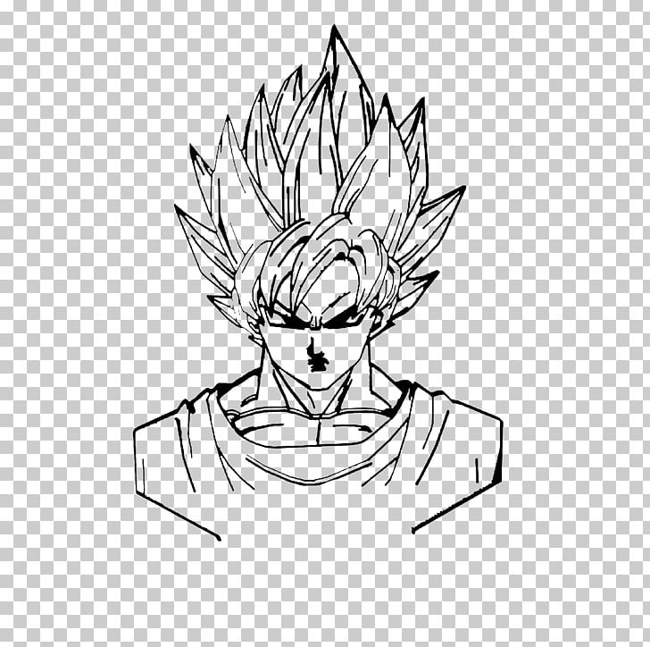 Line Art Goku PNG, Clipart, Artwork, Black And White, Cartoon, Character, Directory Free PNG Download