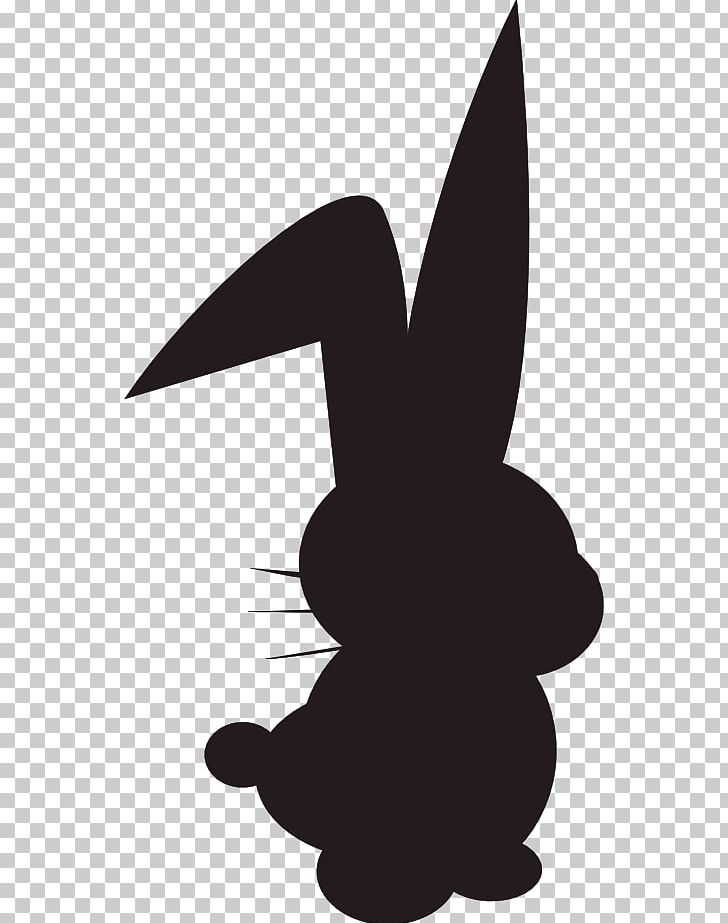 Easter Bunny Rabbit Silhouette PNG, Clipart, Animal, Beak, Bird, Black And White, Bunny Free PNG Download