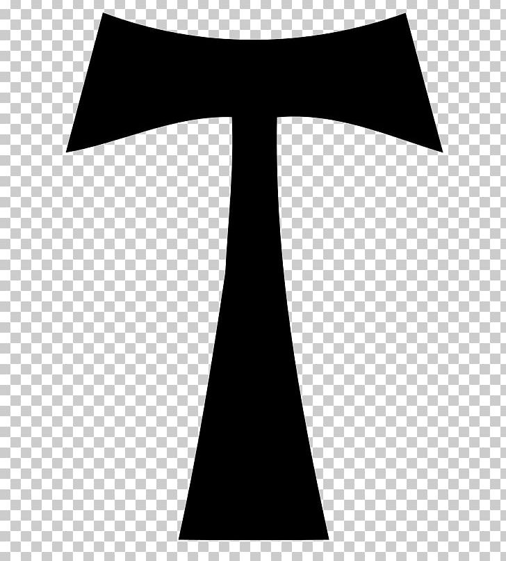 Tau Cross Christian Cross Franciscan PNG, Clipart, Angle, Black, Black And White, Christian Cross, Christianity Free PNG Download