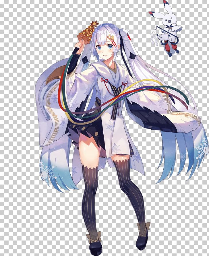 Hatsune Miku Cosplay 雪未來 Costume Vocaloid PNG, Clipart, Action Figure, Anime, Art, Cg Artwork, Character Free PNG Download