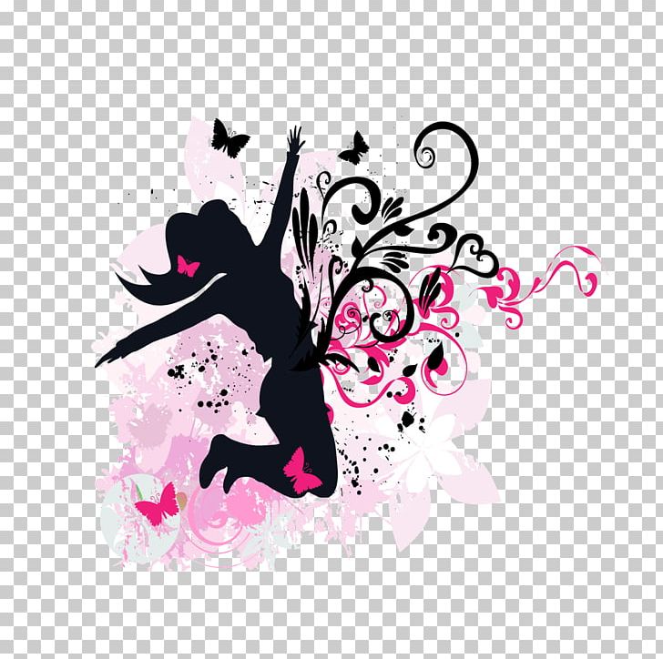 Silhouette Stock Illustration PNG, Clipart, Background, Black, Business Woman, Computer Wallpaper, Dance Free PNG Download