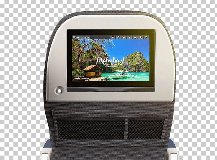 In-flight Entertainment Philippine Airlines Television Flight Attendant PNG, Clipart, Airline, Computer Monitor, Display Device, Electronics, Entertainment Free PNG Download