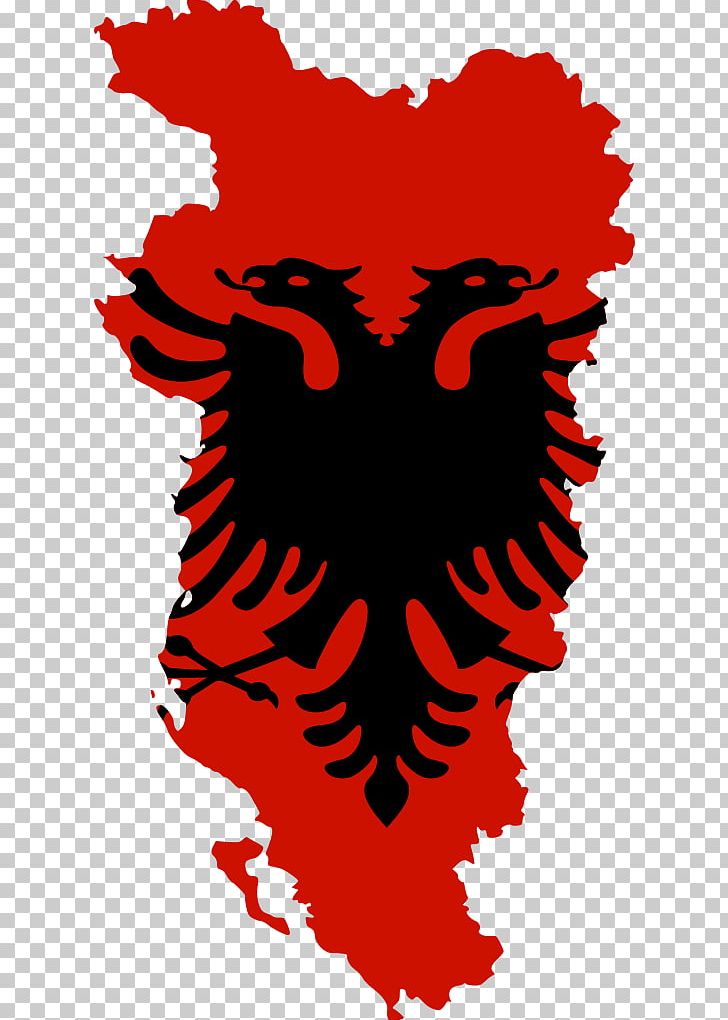 Flag Of Albania Albanian Republic Double-headed Eagle PNG, Clipart, Albania, Albanian Republic, Art, Artwork, Black And White Free PNG Download