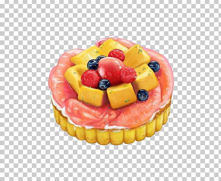 Fruitcake Tart Dessert Watercolor Painting PNG, Clipart, Cake, Cream, Dessert, Desserts, Drawing Free PNG Download