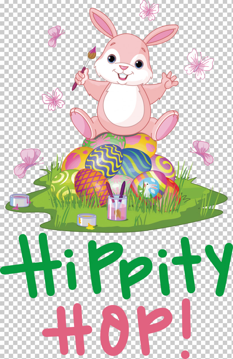 Happy Easter Hippity Hop PNG, Clipart, Cartoon, Easter Basket, Easter Bunny, Easter Egg, Egg Hunt Free PNG Download