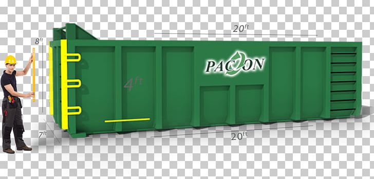 Skip Shipping Container Vehicle Waste Roll-on/roll-off PNG, Clipart, Brand, Container, Freight Transport, Green, Intermodal Container Free PNG Download