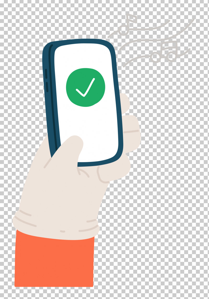 Phone Checkmark Hand PNG, Clipart, Cartoon, Checkmark, Geometry, Hand, Hm Free PNG Download