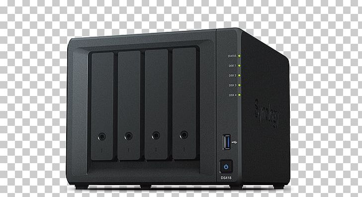 Synology DS118 1-Bay NAS Network Storage Systems Synology Inc. Computer Servers NAS Server Casing Synology DiskStation DS418Play PNG, Clipart, Central Processing Unit, Computer Case, Computer Data Storage, Computer Network, Computer Servers Free PNG Download