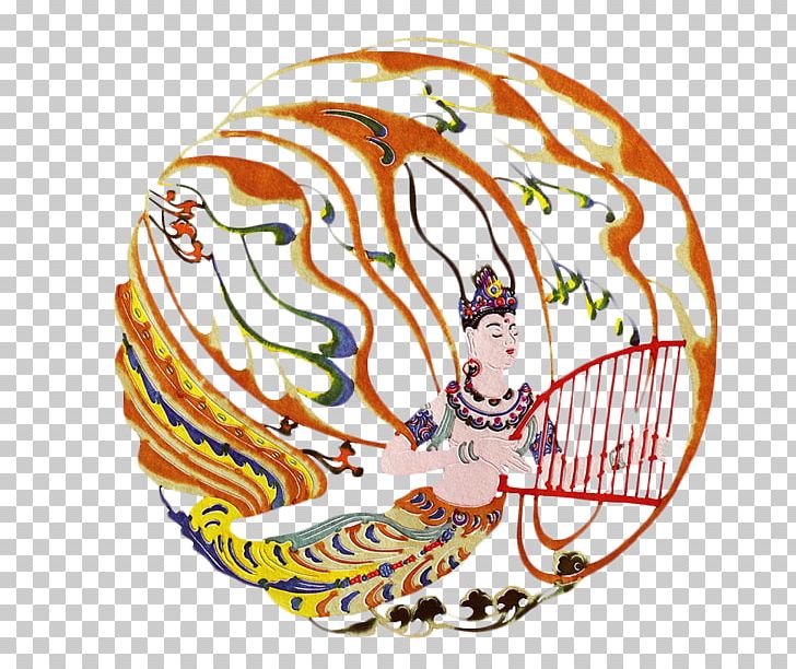 Dunhuang U98dbu5929 Guanyin District PNG, Clipart, Ballet Dancer, Bodhisattva, Character, Circle, Dance Free PNG Download