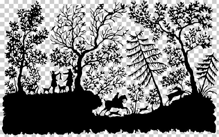 Germany Papercutting Silhouette Drawing Artist PNG, Clipart, Animals, Bettina Von Arnim, Black, Black And White, Branch Free PNG Download