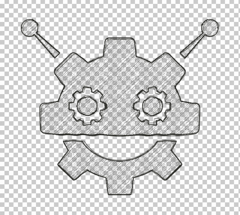 Robot Icon Logo Icon Robocog Logo Of A Robot With Cogwheel Head Shape Icon PNG, Clipart, Black, Car, Geometry, Line, Line Art Free PNG Download