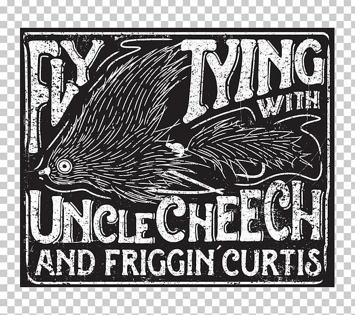 Fly Fishing Fly Tying Sticker Label PNG, Clipart, Advertising, Black And White, Brand, Decal, Fauna Free PNG Download