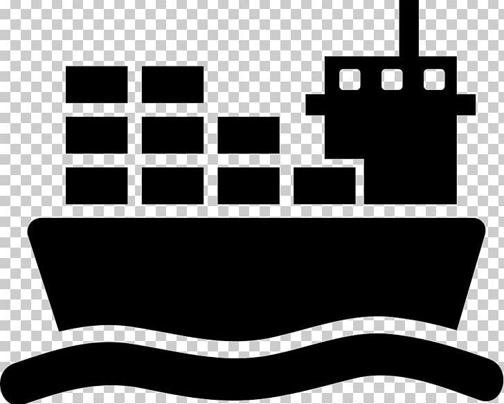 Cargo Ship Computer Icons Freight Transport PNG, Clipart, Area, Black, Black And White, Brand, Cargo Free PNG Download