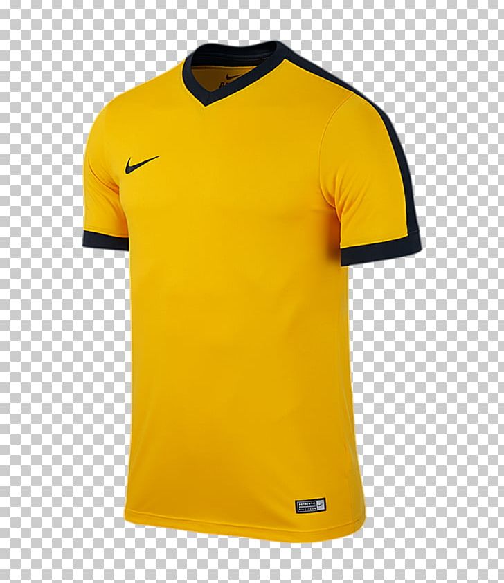 Jersey Sleeve Nike Shirt Clothing PNG, Clipart, Active Shirt, Clothing, Dry Fit, Football, Gold Black Free PNG Download