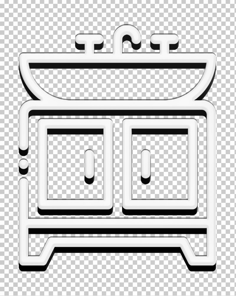 Sink Icon Bathroom Icon PNG, Clipart, Bathroom Icon, Geometry, Line, Line Art, Mathematics Free PNG Download