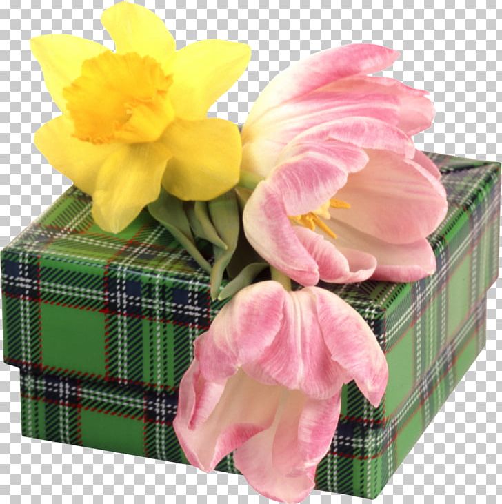 Box Daffodil Gift Tulip PNG, Clipart, Bouquet, Box, Cut Flowers, Daffodil, Digital Image Free PNG Download