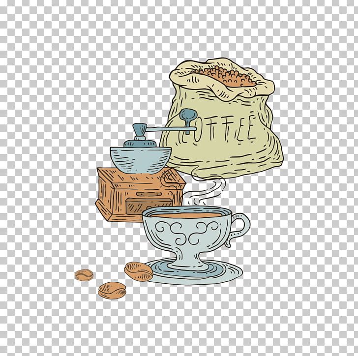 Coffee Cup Cafe Illustration PNG, Clipart, Arabica Coffee, Cafe, Coffee, Coffee Bean, Coffee Beans Free PNG Download