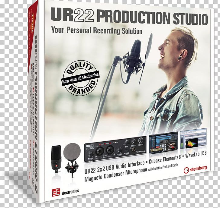 Microphone Steinberg Cubase Steinberg UR22 HALion PNG, Clipart, Advertising, Digital Audio Workstation, Electronics, Microphone, Ntrack Studio Free PNG Download