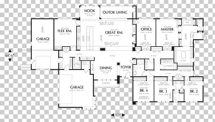 Ranch-style House House Plan Floor Plan PNG, Clipart, Angle, Area, Basement, Bedroom, Circuit Component Free PNG Download