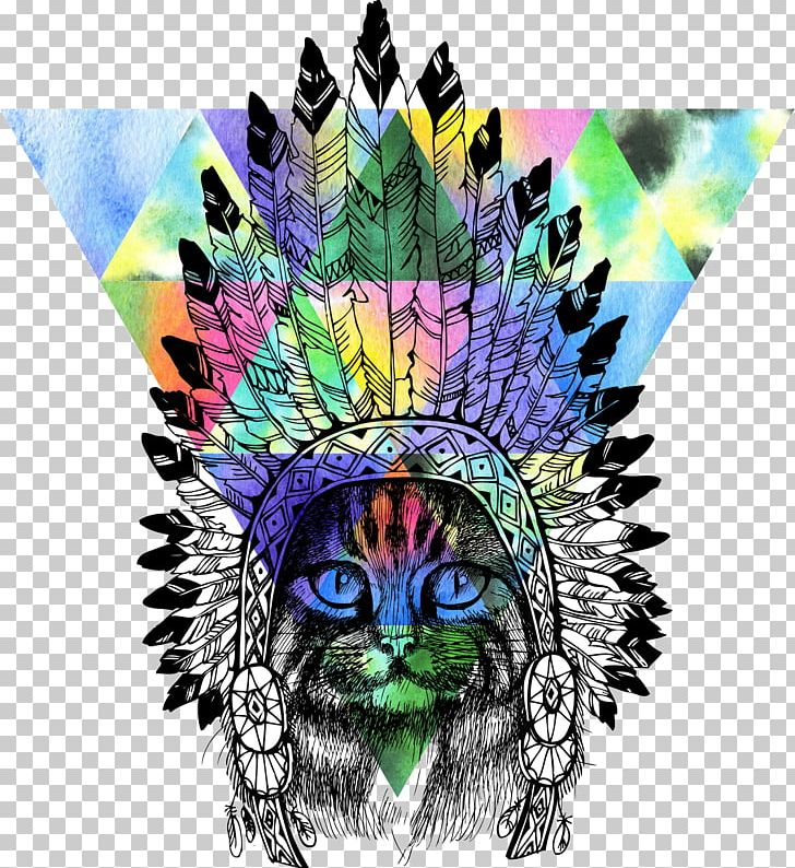 Maine Coon War Bonnet Indigenous Peoples Of The Americas Tribal Chief PNG, Clipart, Art, Cat, Drawing, Ethnic Group, Feather Free PNG Download
