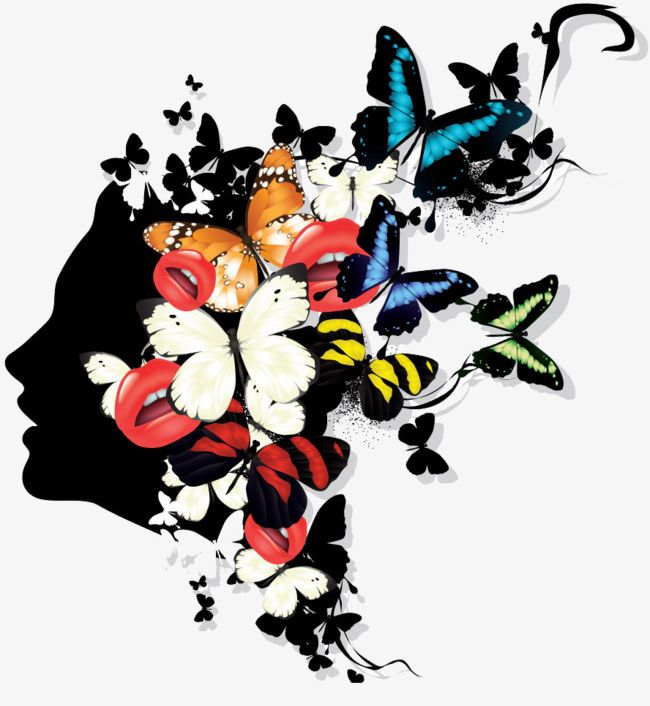 Butterfly And People PNG, Clipart, Abstract, Animal, Art, Backgrounds, Black Color Free PNG Download