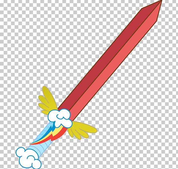 Rainbow Dash My Little Pony Collectible Card Game Sword PNG, Clipart, Angle, Beak, Deviantart, Hilt, Line Free PNG Download