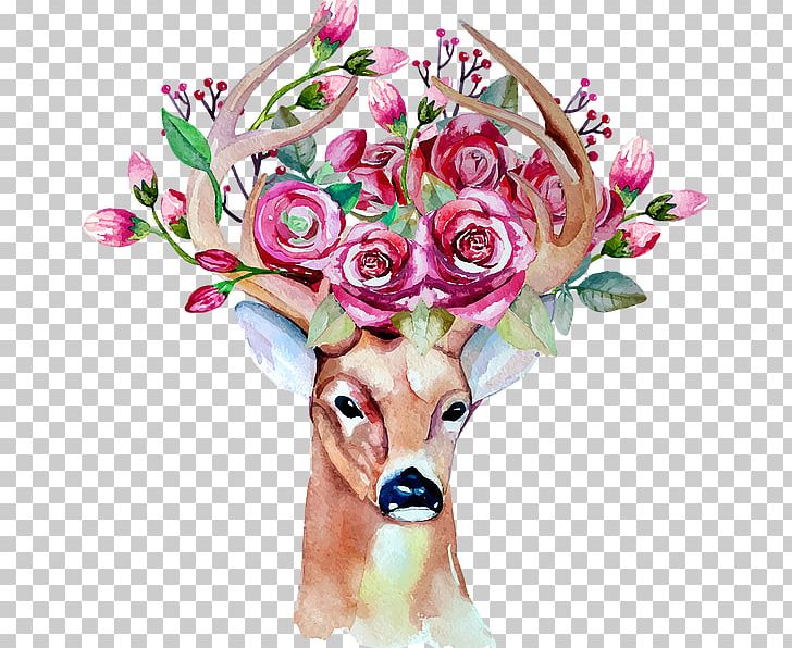 Watercolor Painting Drawing Flower PNG, Clipart, Art, Cut Flowers, Elk, Flora, Floral Design Free PNG Download