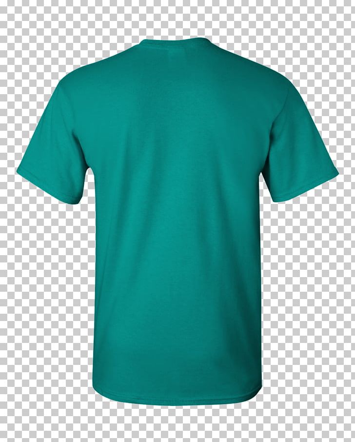 Printed T-shirt Gildan Activewear Sleeve PNG, Clipart, Active Shirt, Angle, Aqua, Azure, Blue Free PNG Download
