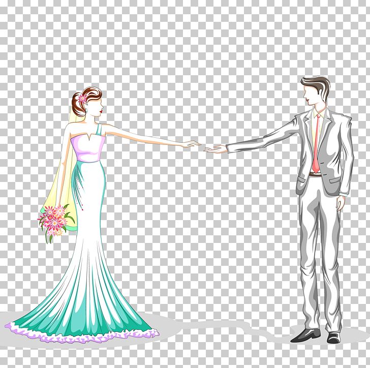 Groom And Bride PNG, Clipart, Cartoon, Cartoon Characters, Clothing, Creative Work, Decorative Patterns Free PNG Download