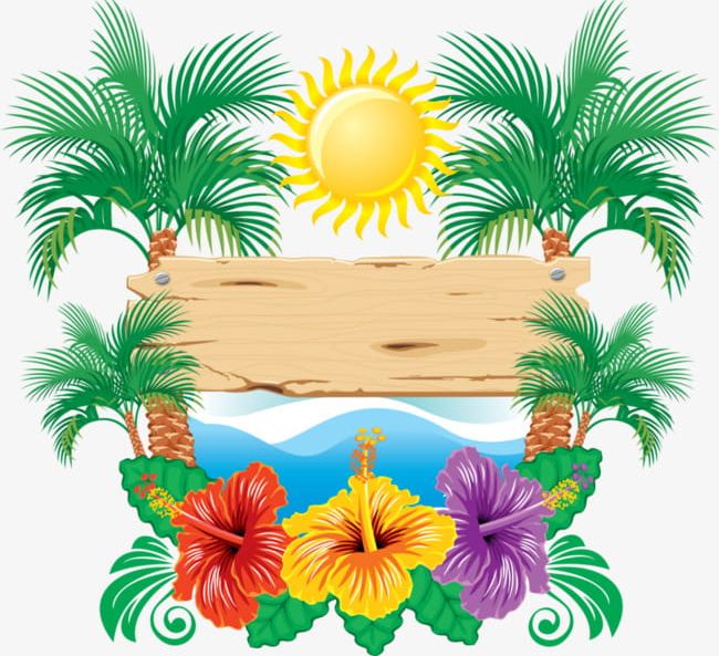 Coconut Trees Prompt Card PNG, Clipart, Card, Card Clipart, Coconut Clipart, Flower, Flower Prompt Card Free PNG Download