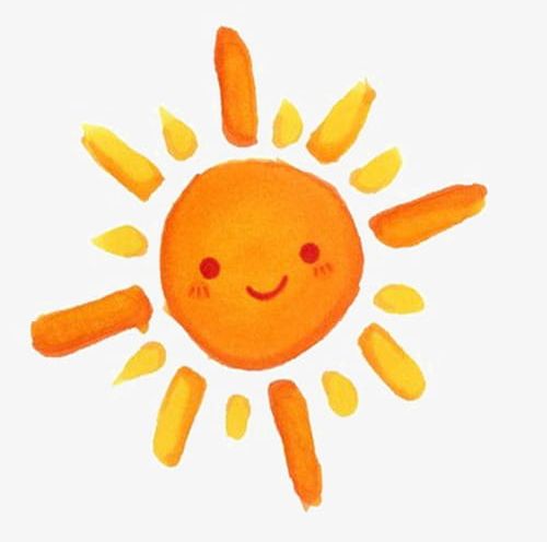 A Hand Painted Orange Sun PNG, Clipart, Baby Toys, Cartoon, Clip Art, Color, Download Free PNG Download
