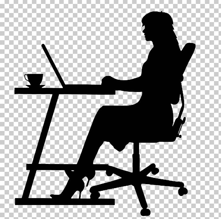Silhouette PNG, Clipart, Animals, Black, Black And White, Chair, Computer Free PNG Download