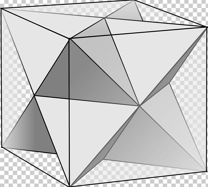 Polyhedron Geometry Platonic Solid Faceting Stellated Octahedron PNG, Clipart, Angle, Area, Black And White, Compound, Edge Free PNG Download