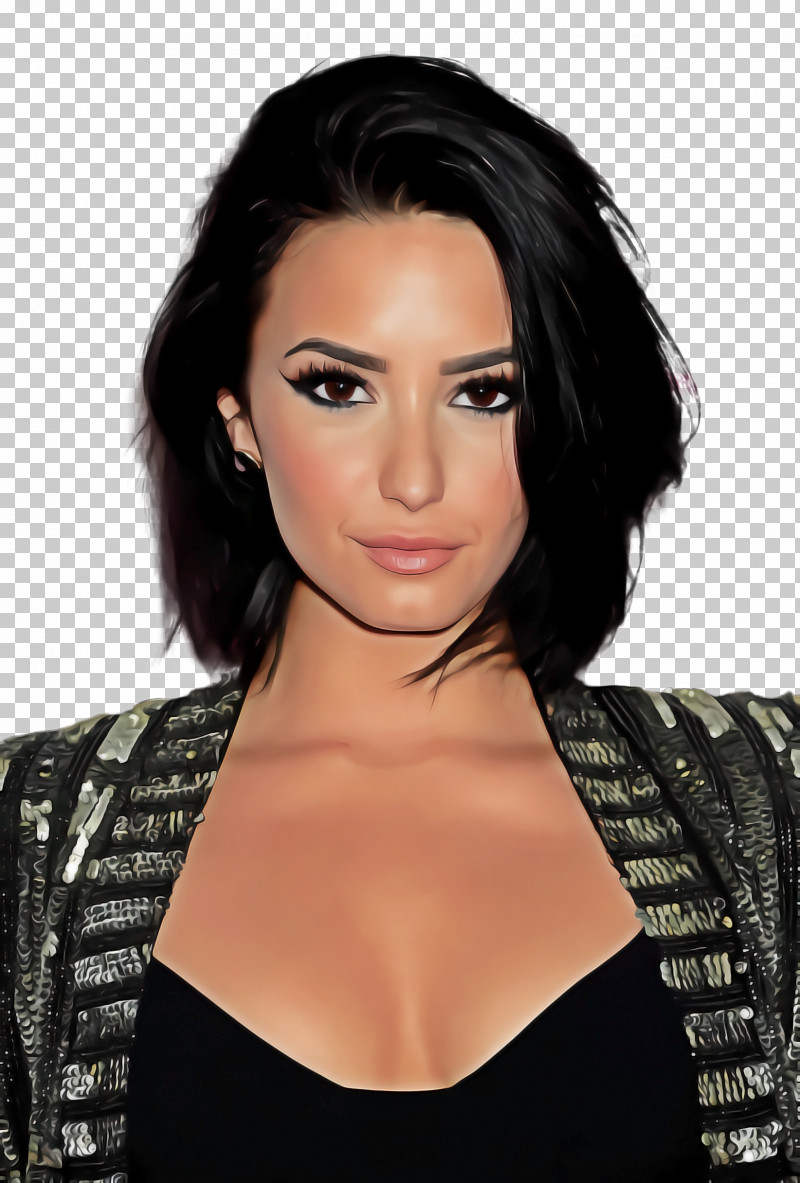 Demi Lovato Bob Cut Hairstyle Head Hair Face PNG, Clipart, Bangs, Beauty, Black Hair, Bob Cut, Brown Hair Free PNG Download