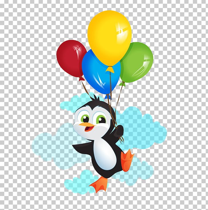 Penguin Balloon Bird PNG, Clipart, Animal, Animals, Balloon, Balloon Rocket, Balloons Free PNG Download