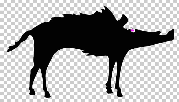 Cattle Horse Animal Canidae Wildlife PNG, Clipart, Animal, Animals, Black, Black And White, Boar Free PNG Download