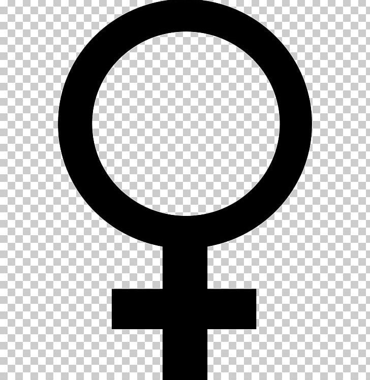 Gender Symbol Female Sign PNG, Clipart, Black And White, Circle, Computer Icons, Cross, Female Free PNG Download