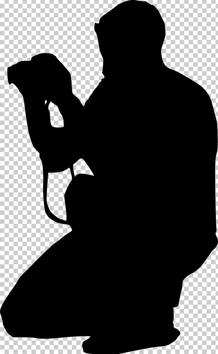 Silhouette Black And White Photography PNG, Clipart, Black, Black And White, Camera, Camera Operator, Fictional Character Free PNG Download