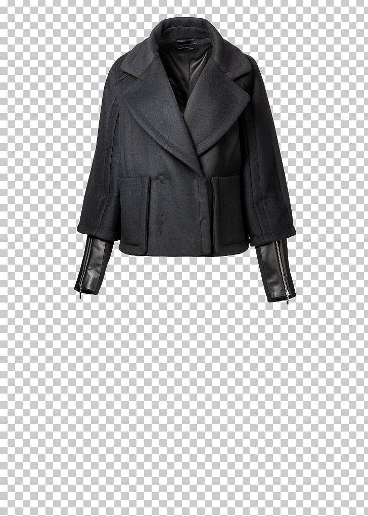 Leather Jacket Coat Sleeve Fur PNG, Clipart, Black, Black M, Clothing, Coat, Fur Free PNG Download