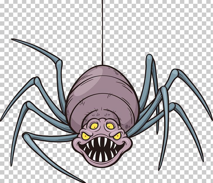 Spider Cartoon Illustration PNG, Clipart, Animal, Cartoon Animals, Cartoon Spider Web, Crab, Fictional Character Free PNG Download