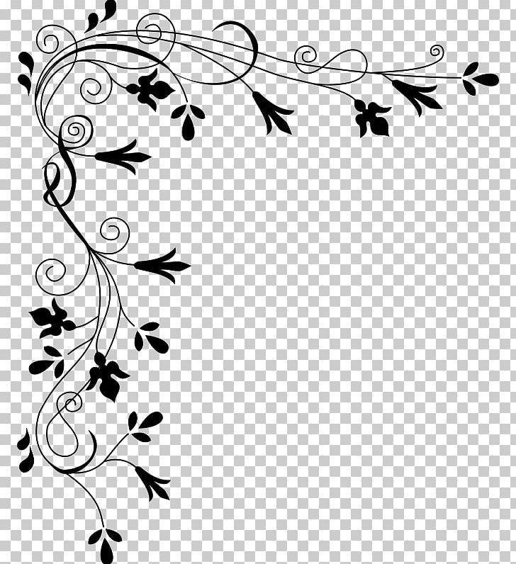 Japanese Border Designs White Flower PNG, Clipart, Angle, Area, Art, Black, Black And White Free PNG Download