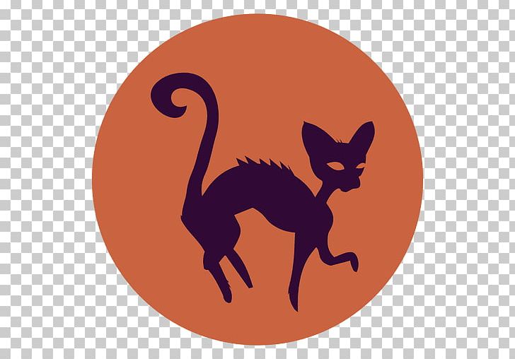Whiskers Cat Silhouette Halloween Drawing PNG, Clipart,  Free PNG Download